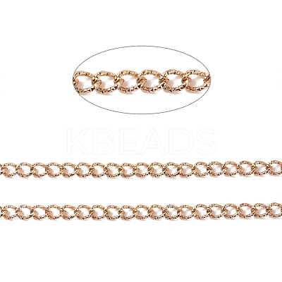 Ion Plating(IP) 304 Stainless Steel Curb Chains CHS-E005-01RG-1