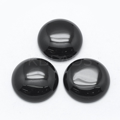 Natural Obsidian Cabochons G-E492-A-05-1