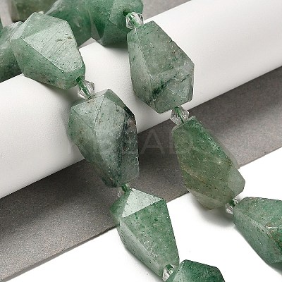 Natural Green Strawberry Quartz Beads Strands G-NH0005-B10-01A-1