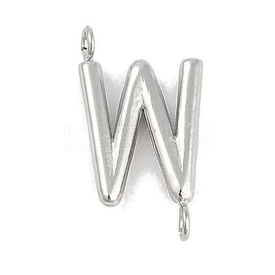 304 Stainless Steel Letter Connector Charms STAS-M108-01P-23-1