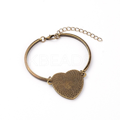 Alloy Bracelet Making FIND-WH0076-06-1