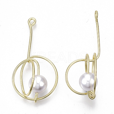 Rack Plating Alloy Wire Wrapped Pendants PALLOY-S132-149LG-RS-1