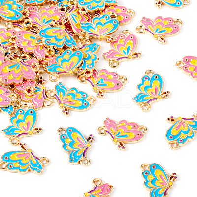 40Pcs 2 Colors  Alloy Enamel Connector Charms FIND-TA0004-74-1