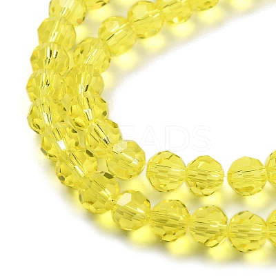 Transparent Glass Bead Strands GLAA-G013-6mm-68-1