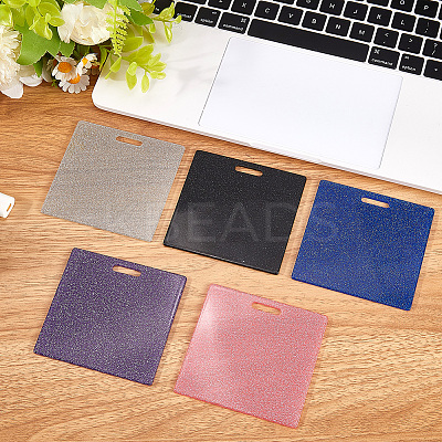 5Pcs 5 Colors Acrylic Big Pendants MACR-CN0001-01A-1