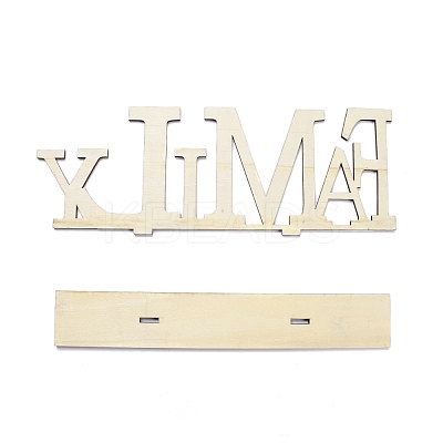 Natural Wood Desktop Ornament DJEW-C007-05-1