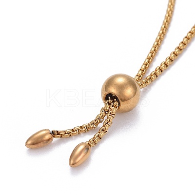 304 Stainless Steel Slider Bracelet/Bolo Bracelets Making X-MAK-L024-01G-1