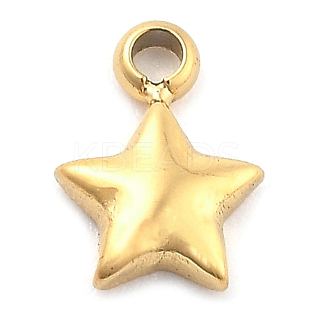 Ion Plating(IP) 304 Stainless Steel Charms STAS-P379-06A-G-1