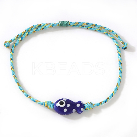Handmade Porcelain Fish Charm Adjustabale Bracelets XD8221-1-1