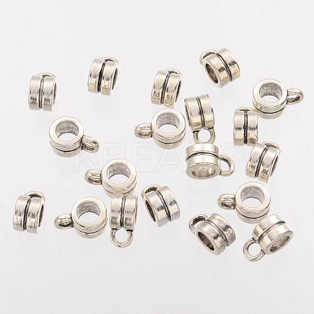 Charm Carrier Drum Tibetan Silver Hangers AB636-1