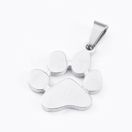 Tarnish Resistant 304 Stainless Steel Pendants STAS-E481-02P-1