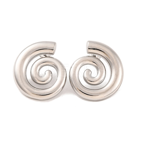 Brass Stud Earrings for Women EJEW-U015-13P-02-1
