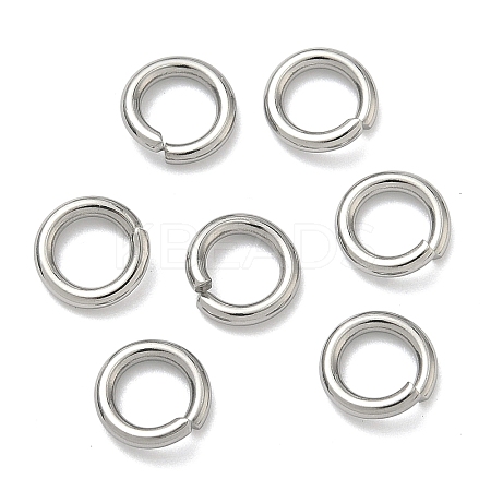 Tarnish Resistant 304 Stainless Steel Open Jump Rings X-STAS-E067-11-8mm-1