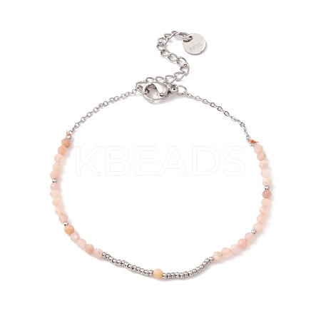 Round Glass Beaded Bracelet for Women STAS-P302-10P-1