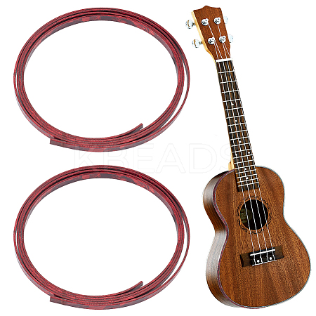 Imitation Shell Plastic Guitar Binding Purfling Strips AJEW-WH0470-41A-1