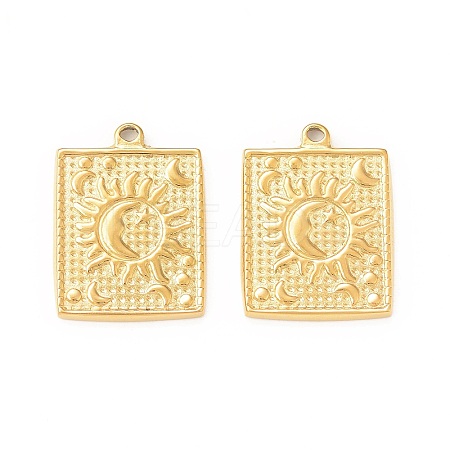 304 Stainless Steel Pendants STAS-A075-10G-1