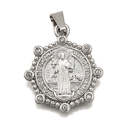 304 Stainless Steel Pendants STAS-B086-09E-P-1