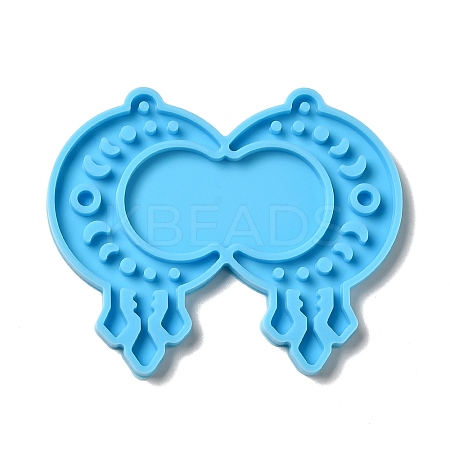 DIY Melting Crescent Moon with Moon Phase Pendant Silicone Molds LS-DIY-I099-02-1