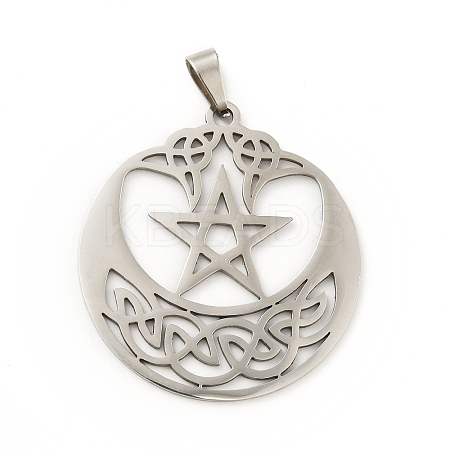 Non-Tarnish 201 Stainless Steel Pendants LS-STAS-D190-16P-1