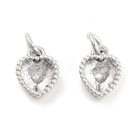 Brass with Cubic Zirconia Pendants KK-P271-42P-B-1