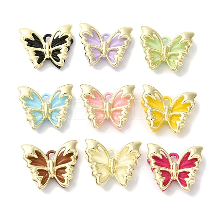 Rack Plating Alloy Pendants FIND-I039-27G-1