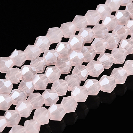 Imitation Jade Electroplate Glass Beads Strands EGLA-A039-J2mm-A07-1