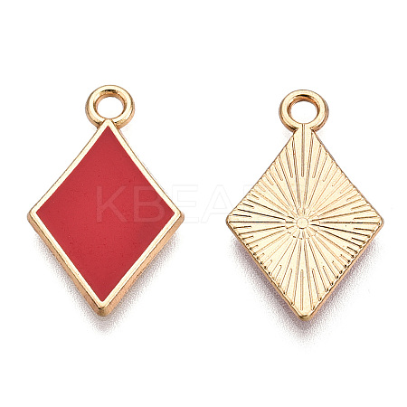 Barrel Plating Alloy Pendants LS-ENAM-T011-203-04-1