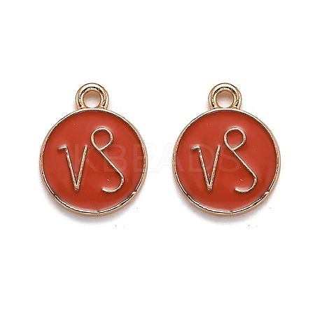 Alloy Enamel Pendants ENAM-S124-01B-12E-1