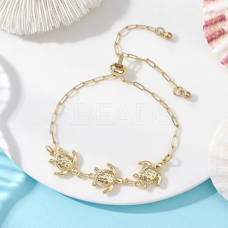 Turtle 304 Stainless Steel Slider Bracelets BJEW-JB13454-1