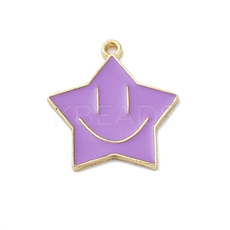 Alloy Enamel Pendants ENAM-F152-05G-05-1