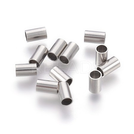 Tarnish Resistant 304 Stainless Steel Tube Beads STAS-E454-30P-1