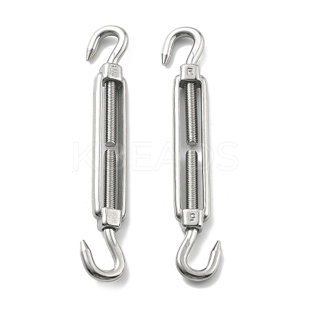 304 Stainless Steel Turnbuckle with Adjustment Hook Eyelet Screw STAS-B082-03P-1