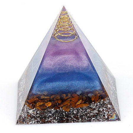 Tree of Life Orgonite Pyramid Resin Energy Generators PW-WG62626-01-1