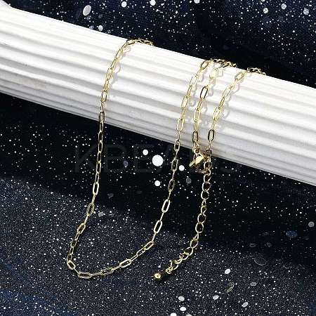 Rack Plating Brass Cable Chain Necklaces LS-NJEW-H049-05G-1