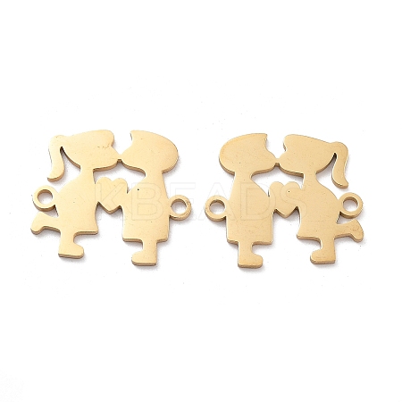 Ion Plating(IP) 304 Stainless Steel Connector Charms STAS-P332-08G-1