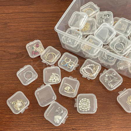 Mini Transparent Plastic Beads Containers LS-PW-WG74209-01-1