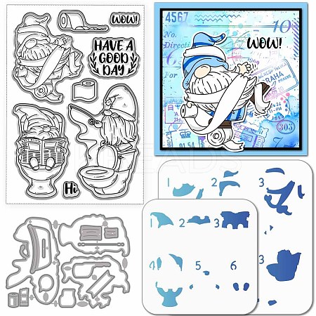 Restroom Theme DIY Scrapbooking Tool Sets DIY-GL0003-219-1