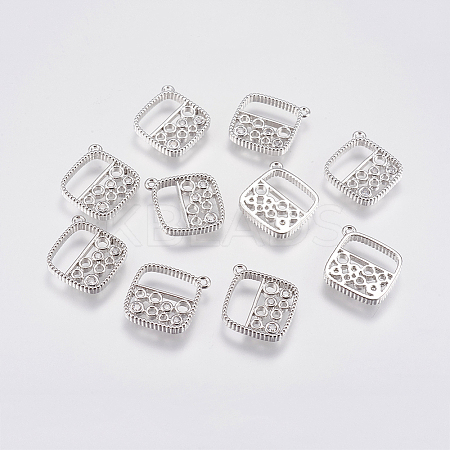 Brass Micro Pave Cubic Zirconia Charms LS-KK-A144-039P-1