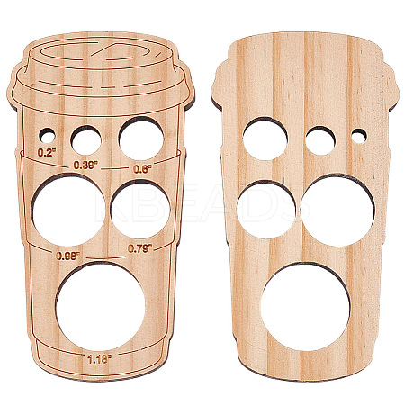 Wooden Safety Eyes Auxiliary Tool AJEW-WH0270-376-1