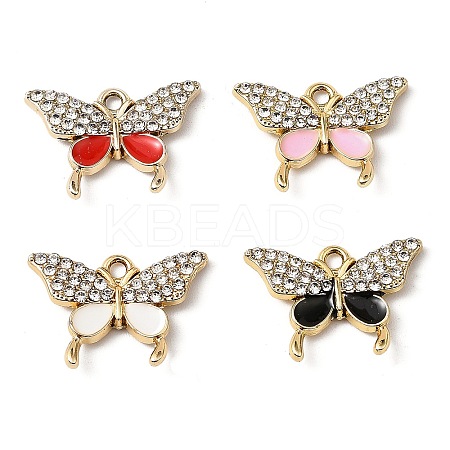 UV Plating Alloy Enamel Pendants FIND-A054-01G-1