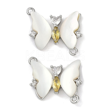 Brass Micro Pave Cubic Zirconia Pendants KK-U043-31P-01-1