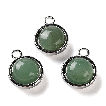 Natural Green Aventurine Pendants STAS-L022-398H-P-1