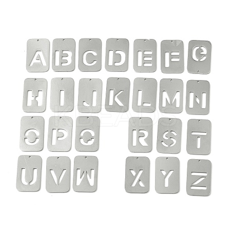 26Pcs 304 Stainless Steel Pendants STAS-G372-01P-1