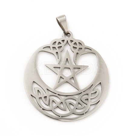 Non-Tarnish 201 Stainless Steel Pendants STAS-D190-16P-1