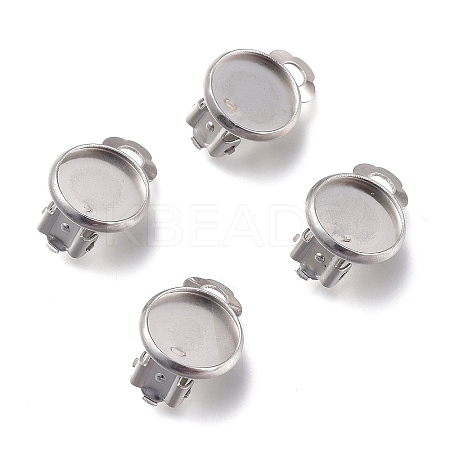 Tarnish Resistant 304 Stainless Steel Clip-on Earring Setting LS-STAS-I166-33P-1