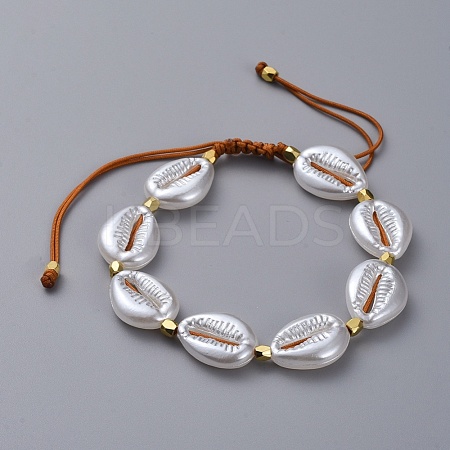 Adjustable Nylon Thread Braided Bead Bracelets BJEW-JB04946-01-1
