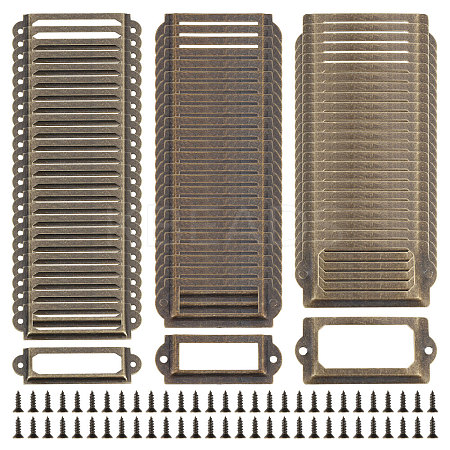 75 Sets 3 Styles Iron Label Frame IFIN-GL0001-01-1