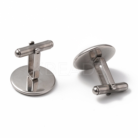 Tarnish Resistant 304 Stainless Steel Cuff Buttons STAS-Z015-33G-1