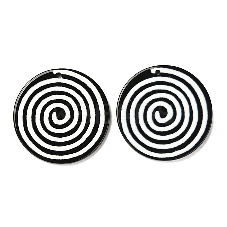 Opaque Acrylic Pendants SACR-L003-12-1