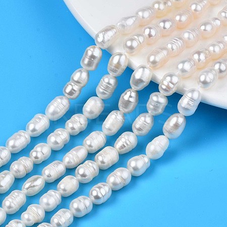 Natural Cultured Freshwater Pearl Beads Strands LS-PEAR-N012-07A-1